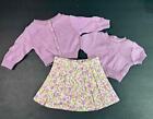 American Girl Kit Meet Outfit Historical~Skirt(AG tag)Sweater(PC)Cardigan(noTag)