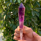 172G Natural Amethyst Quartz Crystal Single-End Terminated Wand Point Healing