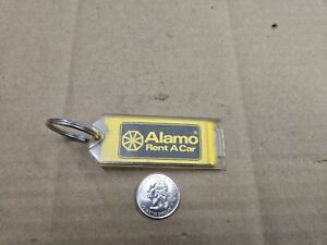 Alamo Rental Car Vintage Keychain Key Chain Ring Loop Holder Tether Carabiner