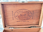Vintage Wood Cigar Box w/City of Tampa FL Seal - Luncheons