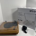 Wrcibo Record Player, Turntable 3-Speed Belt Drive Vinyl Player Tested + AC Adap