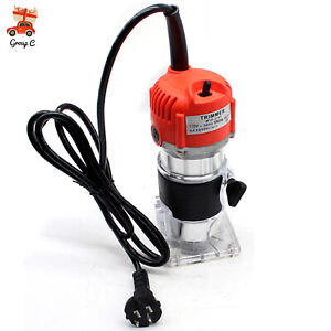 Electric Hand Trimmer Palm Router Laminate Joiners Wood working Cuting 800W 110V