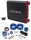 Crunch PX-2000.1D 2000 Watt Mono Powerful Car Audio Amplifier+Amp Wire Kit