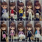 Fashion Doll Clothes Set For Blyth Doll Outfits Tank Top Coat Skirt Dress Pants