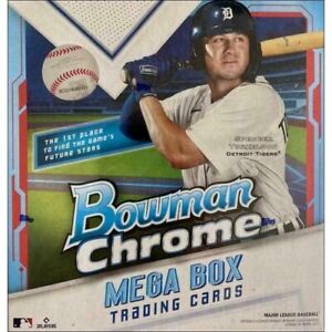 2021 Bowman Chrome Baseball Factory Sealed Mega Box 35 Cards