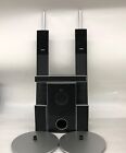 Sony Surround Sound Speaker System SS-TS83 Floor w/ Stands SS-CT81 SS-WS82 WORKS