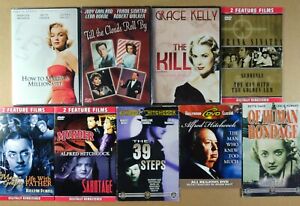 Classic Movies DVD LOT Hitchcock Sinatra Grace Kelly Marilyn Monroe NEW-SEALED