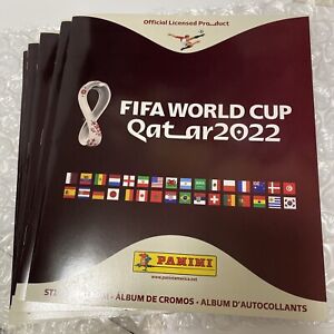 OFFICIAL PANINI FIFA WORLD CUP QATAR 2022 SPORTS STICKER ALBUM BOOK 10 STICKERS