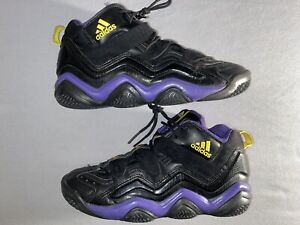 Adidas Top Ten 2000 Purple Gold Lakers Kobe Sneakers Shoes Mens Size 11