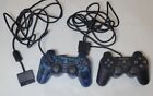 Sony PS2 Wired Controller OEM DualShock PlayStation 2 Lot Of 2 For Parts/Repair