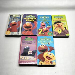 Lot Of 6 Sesame Street VHS Tapes CTW Home Video