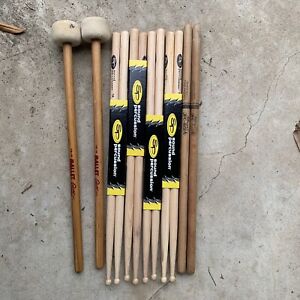New ListingLot Sound Percussion Drum Sticks Capettella TS-12 Mallets, & Rock Knockers
