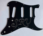 For Fender US 11 Hole SRV Stratocaster Strat Guitar Pickguard 3 Ply Black