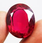 Certified 50.40 Ct Natural Red Ruby Oval Cut Stunning Loose Gemstone