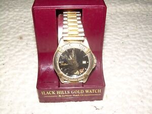 Vintage Black Hills Gold Eagle Mens Watch