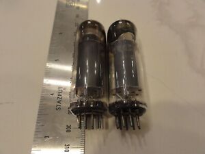 New Listing2, 6BQ5 Audio Receiver Vacuum Tubes Two Tested