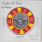 New ListingVintage $5 chip from Slots-A-Fun Casino (1990) Las Vegas