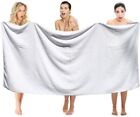 Pack of 4 Extra Large Oversized Bath Towel 100% Cotton Bath Sheet 40x87 White