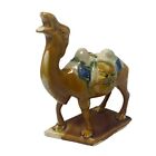 Vintage Chinese Tang Dynasty Style Sancai Glazed Camel Ceramic Hand Painted