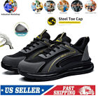Mens Work Safety Shoes Steel Toe Boots Lightweight Shoes Indestructible Sneakers