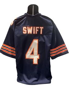 D'Andre Swift Signed Auto Autographed Chicago Bears Custom Jersey JSA WIT COA