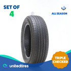 Set of (4) Used 225/60R18 Michelin Primacy A/S 100H - 7.5/32
