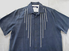 Nat Nast Short Sleeve 100% Silk Bowling Shirt. Men's Size L, EUC!!