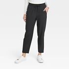 Women's Stretch Woven Taper Pants - All in Motion Black L