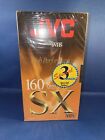 JVC T-160 SX 8 Hrs High Performance Blank VHS Video Tape -3 Pack Sealed!