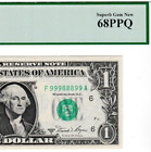 New Listing$1  BINARY FLIPPER  99988899  Federal Reserve note SUPERB GEM PCGS 68 PPQ