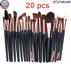 20pcs Makeup BRUSHES Kit Set Powder Foundation Eyeshadow Eyeliner Lip Brush NEW