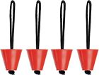 Pack of 4 Universal Kayak Scupper Plug Kit Fit Hobie Kayaks Fishing (RED)