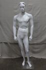 Male Full Body Manikin Full Face White Mannequin Vintage Quality Collapsible
