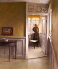 Dream-art Oil painting Peter_Ilsted-Vilhelm_looking_out_the_window landscape art