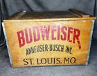 VINTAGE ANHEUSER BUSCH BUDWEISER WOODEN BEER SIGN BOX CRATE ST LOUIS MO. 1876