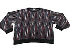 Vintage 2XL Multicolor Coogi Style Sweater 3D Knit Cosby Biggie Colorful