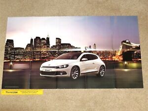 2008 VW SCIROCCO 2.0 GT Sales Brochure/ Huge Poster