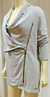 SALE!! WARRIOR By Danica Patrick Asymetrical Full Zip Blouse, Gray, Various, NWT