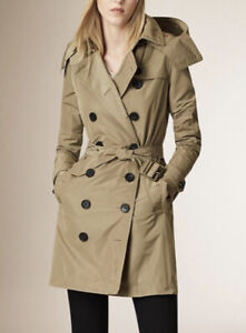 NWT Burberry Balmoral Packaway Light-weight Hooded Double Breasted Trench Coat 4