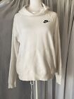 Nike Women Sweater Size Small White Hoodie Pullover
