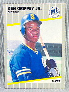 KEN GRIFFEY JR. - 1989 Fleer Baseball RC #548 - Rookie Card - SEATTLE MARINERS