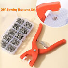 50/100Snap Fasteners Kit Metal Snap Buttons with Fastener Pliers Tool Kit Sewing