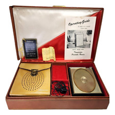 Vintage Zenith Portable Transistor Radio Deluxe Royal 500 In Case & Accessories