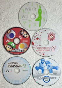 Nintendo Wii Japan Disc Lot Mario Kart, Party 8, New Super Bros, Animal Crossing