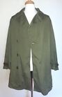 New ListingVintage 1955 US Military Double Breasted Cotton Overcoat Trench Coat OG 107 MED