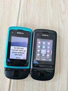 95% New Unlocked NOKIA C2-05 Mobile Phone Slide Touch &Type GSM Phone FM