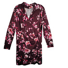 MOTHERHOOD MATERNITY Dress Women's Extra Large Soft Lapped Front Long Sleeves