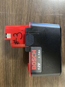 Bosch Power Pack Bat011 12 volt. Five (5) Batteries And Battery Charger. 1.7 Ah