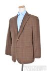 CARUSO Brown Check Cashmere Wool Blazer Sport Coat Jacket - EU 52 / US 42 R