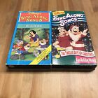 Disney Sing Along Songs Lot of 2 VHS Videos TWELVE DAYS OF CHRISTMAS & Heigh-Ho